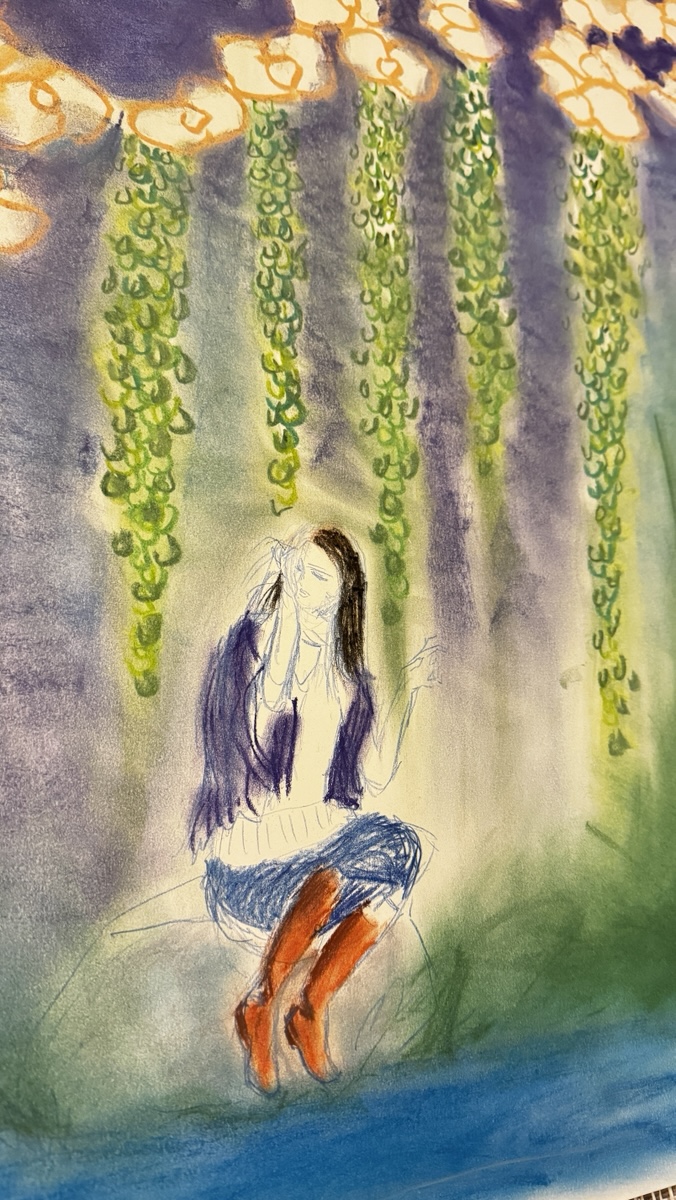 liminal - charcoal, pastel, nusye mccomish